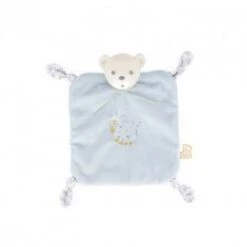 Kaloo Doudou Ourson 4 Noeuds Bleu 20 Cm