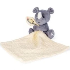 Kaloo Doudou Plat En Coton Bio Rhinocéros WWF