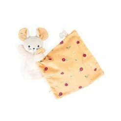 Kaloo Carre Douceur Doudou Souris Fruit De La Passion