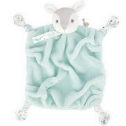 Kaloo Doudou Attache Sucette Doudou Plat Plume Faon Vert D'eau (20 Cm)