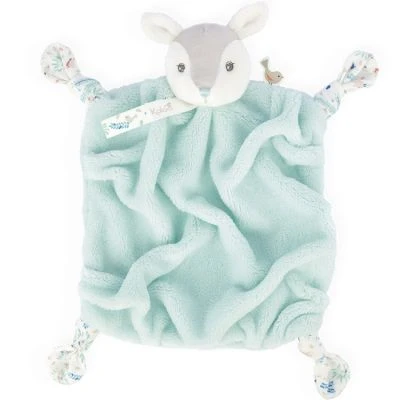 Kaloo Doudou Attache Sucette Doudou Plat Plume Faon Vert D'eau (20 Cm)