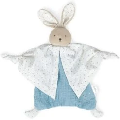 Kaloo Doudou Plat Petit Pas Lapinou Bleu