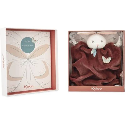 Kaloo Doudou Plat Plume Lapin Cannelle (20 Cm) – Image 3