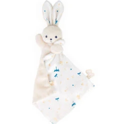 Kaloo Doudou Carré Douceur Plat Lapin Blanc Délicat