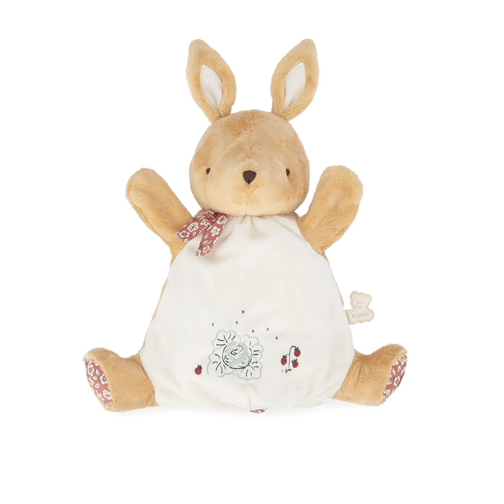 Kaloo Doudou Marionnette Petit Lapin Marron 24 Cm