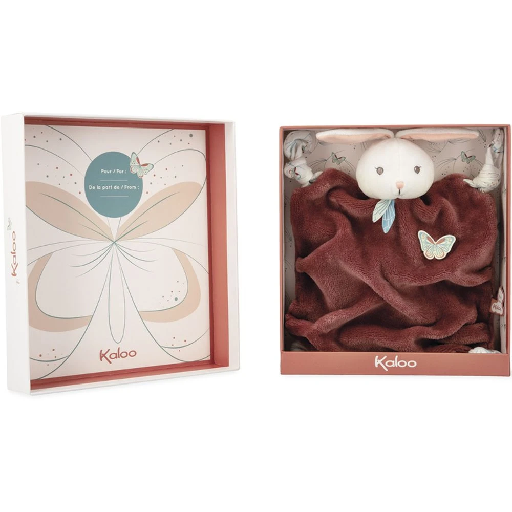 Kaloo Doudou Plat Plume Lapin Cannelle 26 Cm – Image 3