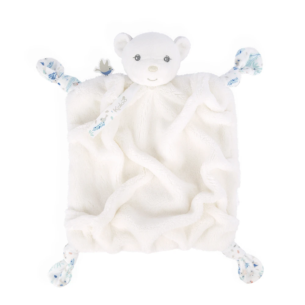 Kaloo Doudou Plat Ourson Plume Ivoire 25 Cm
