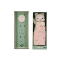 Carré Douceur : Doudou Ours Feuilles D'amour 17 Cm - Kaloo