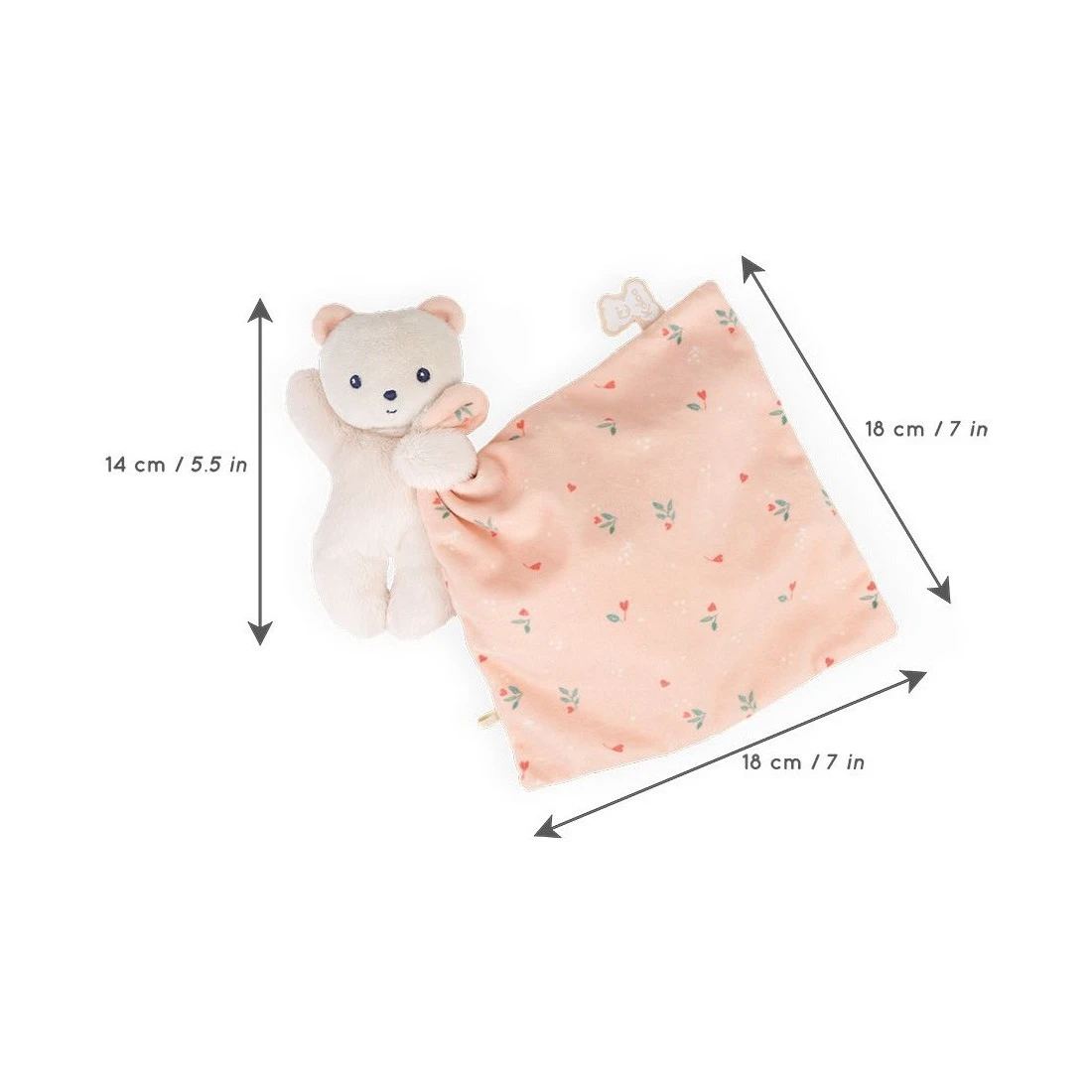 Carré Douceur : Doudou Ours Feuilles D'amour 17 Cm - Kaloo – Image 4