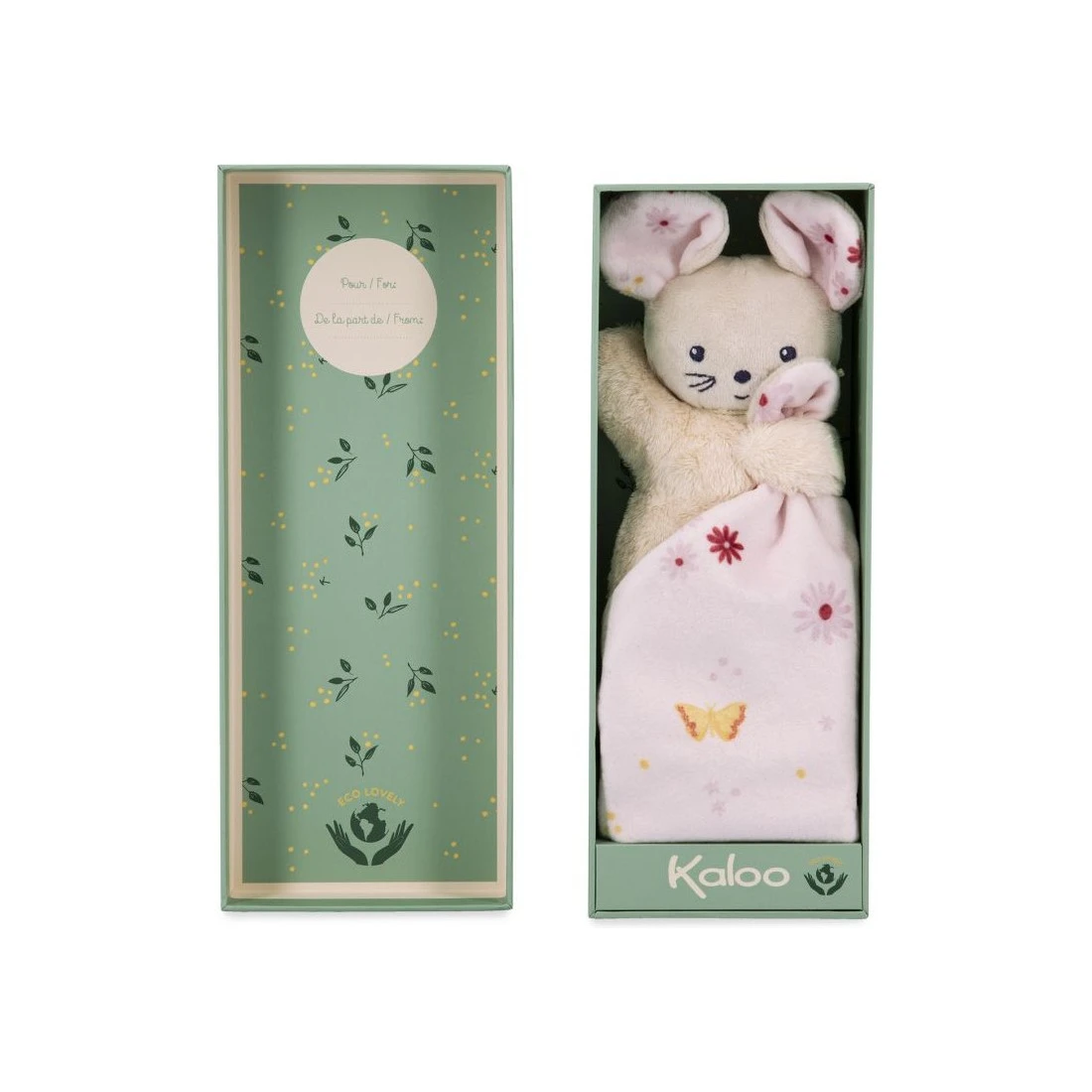 Carre Douceur Doudou Souris Jolie Marguerite 17Cm - Kaloo – Image 4