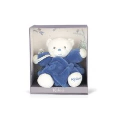 Doudou Patapouf Ourson Bleu Océan Petit - Plume - Kaloo