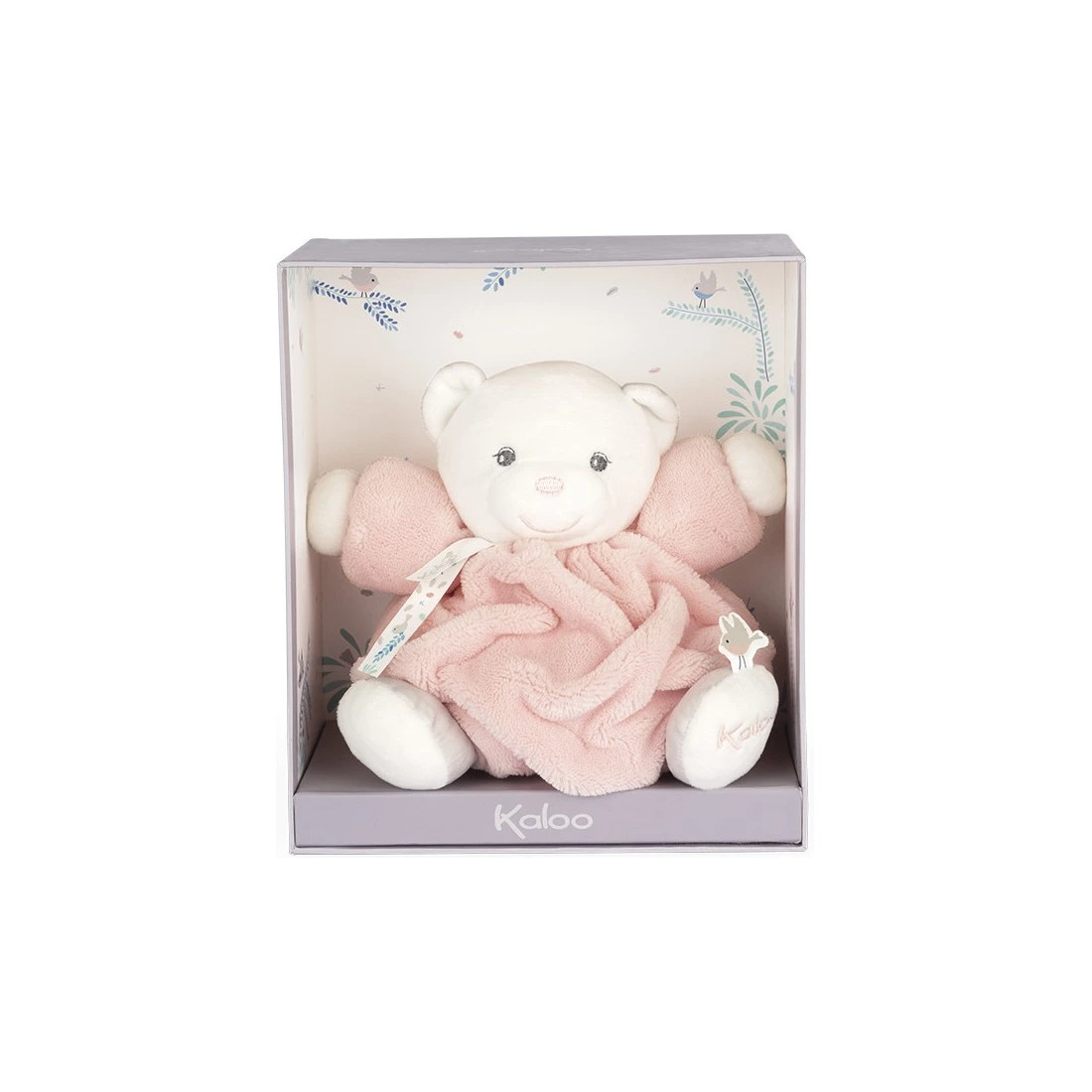 Doudou Patapouf Ourson Rose Poudré Petit - Plume - Kaloo – Image 2