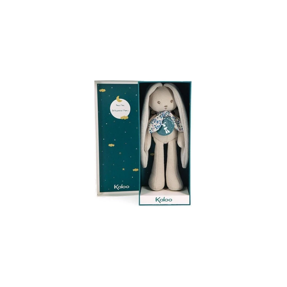 Doudou Lapin Lapinoo : Couleut Lait - 25 Cm - Kaloo – Image 4