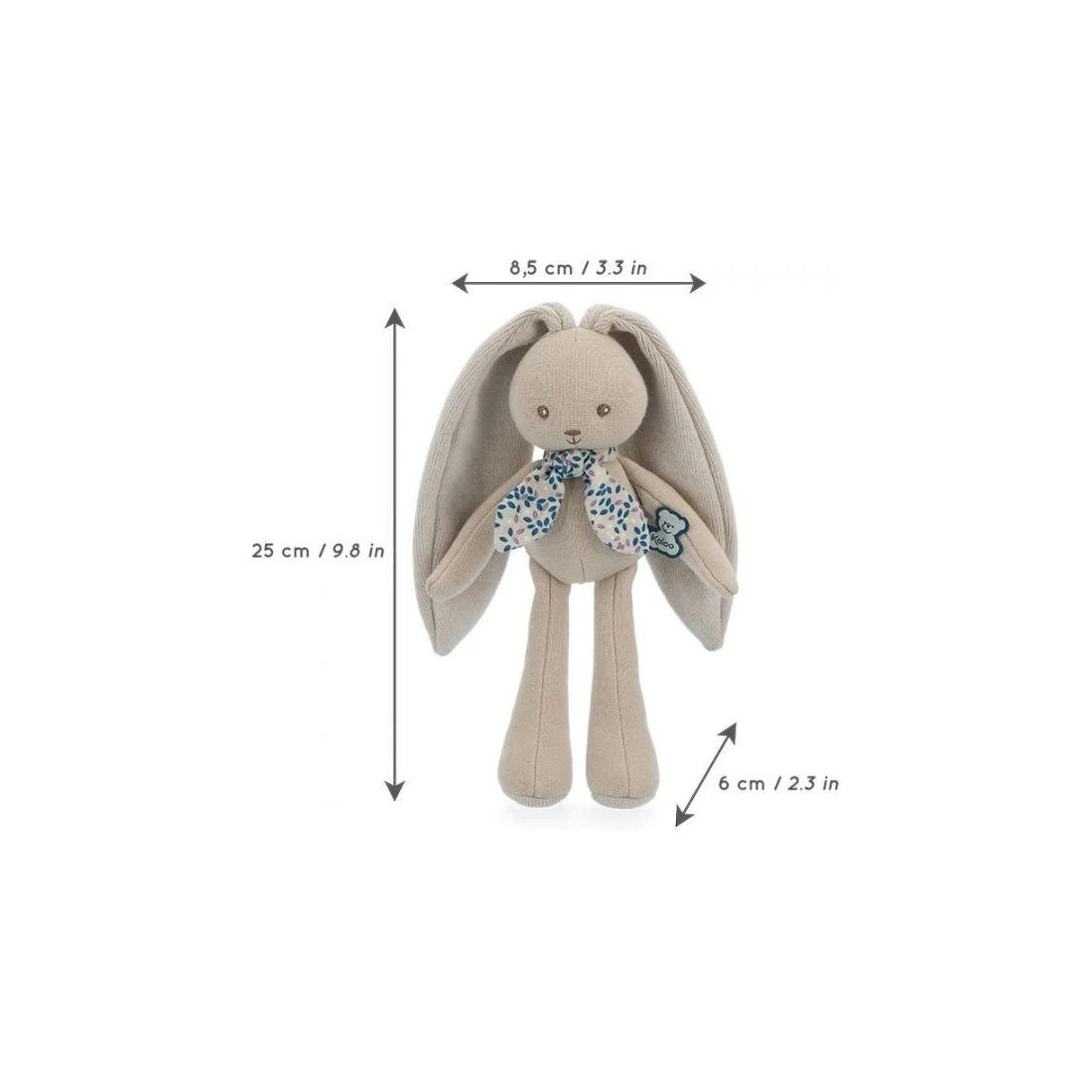 Doudou Lapin Lapinoo : Couleut Lait - 25 Cm - Kaloo – Image 7