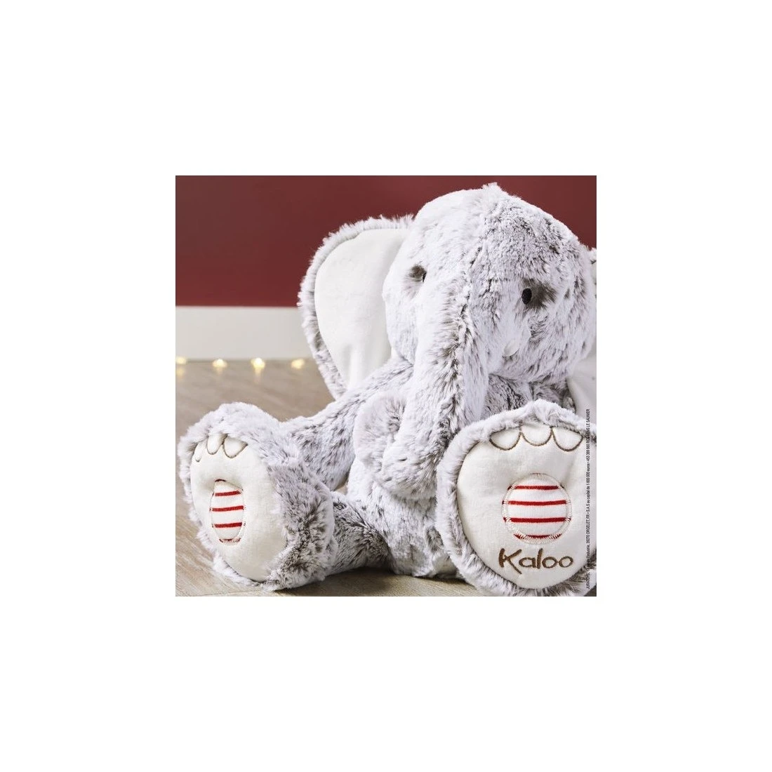 Peluche éléphant Gris Prestige Noa - 38 Cm - Kaloo – Image 4