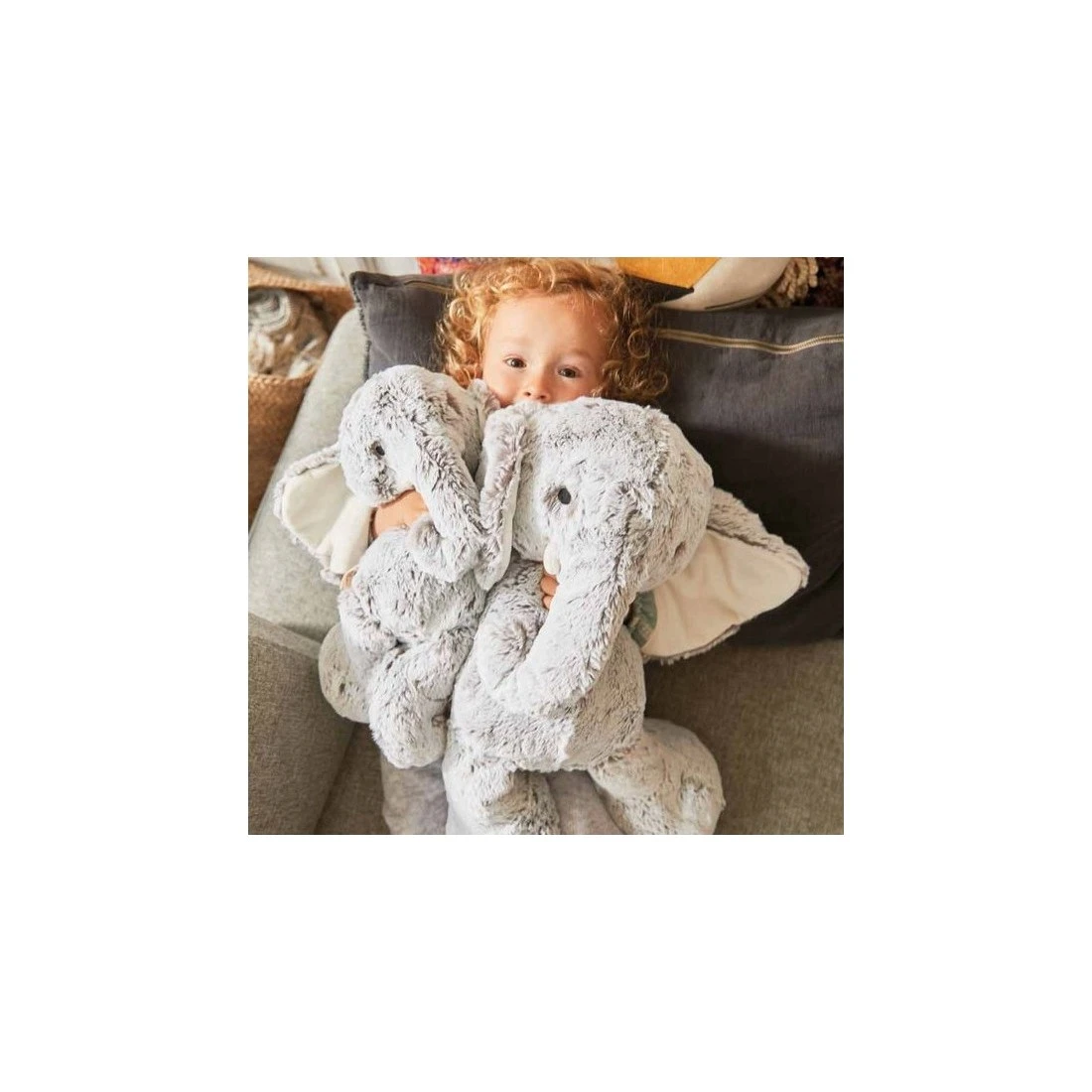 Peluche éléphant Gris Prestige Noa - 38 Cm - Kaloo – Image 6