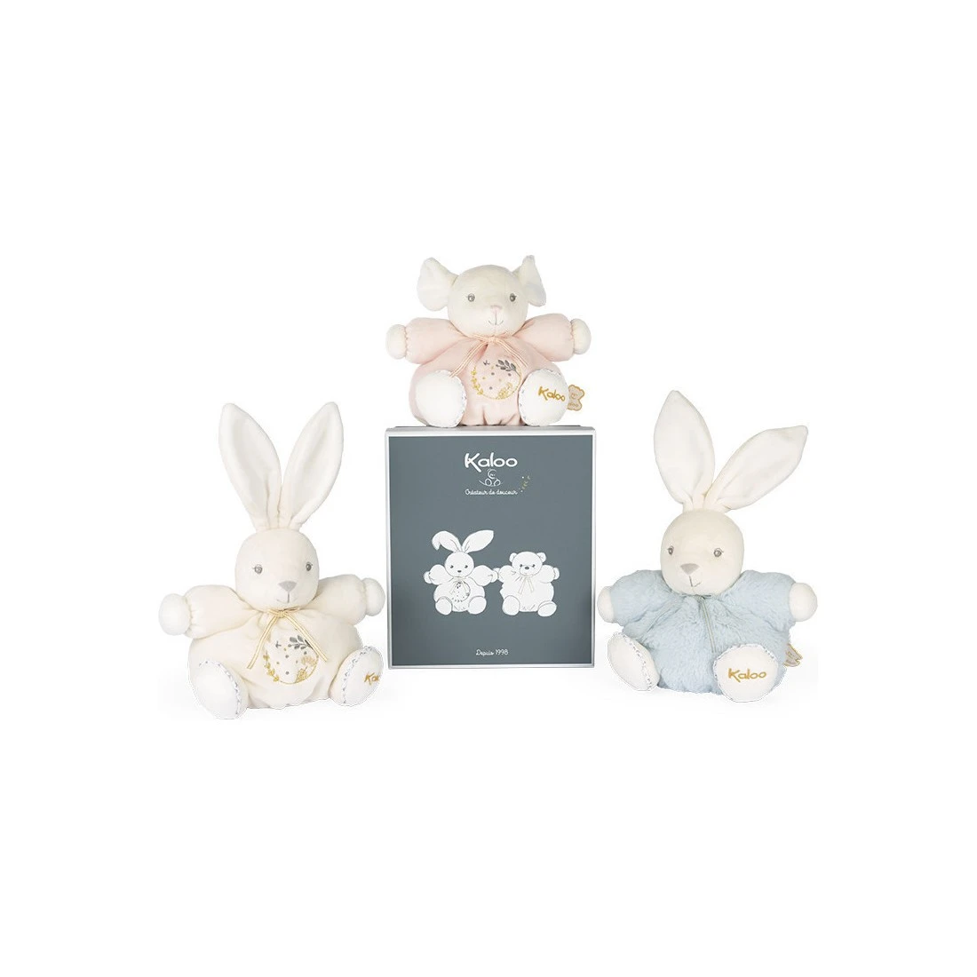 Peluche Lapin Patapouf Bleu - 15 Cm - Kaloo – Image 4