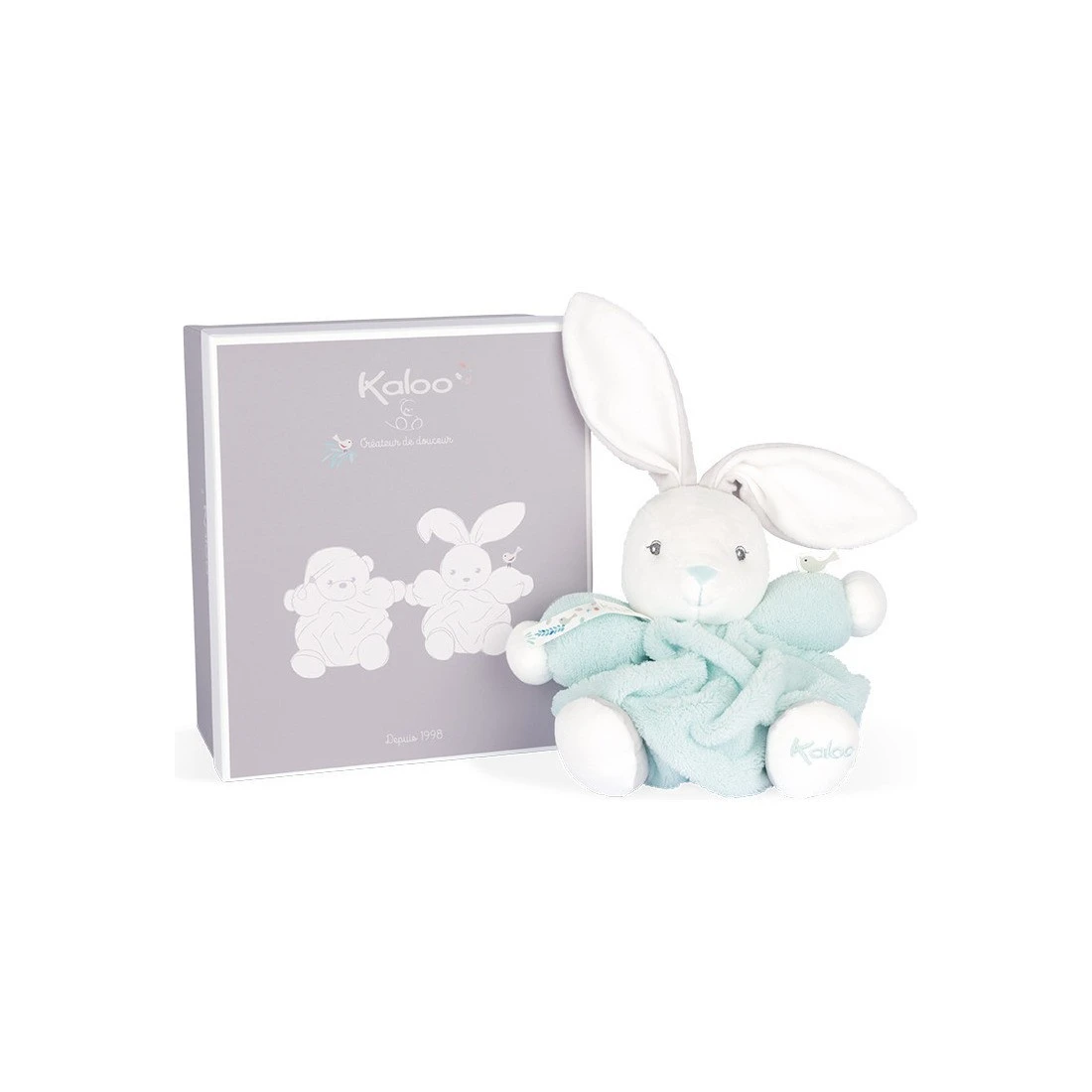 Peluche Lapin Patapouf Vert D'eau - 20 Cm - Kaloo