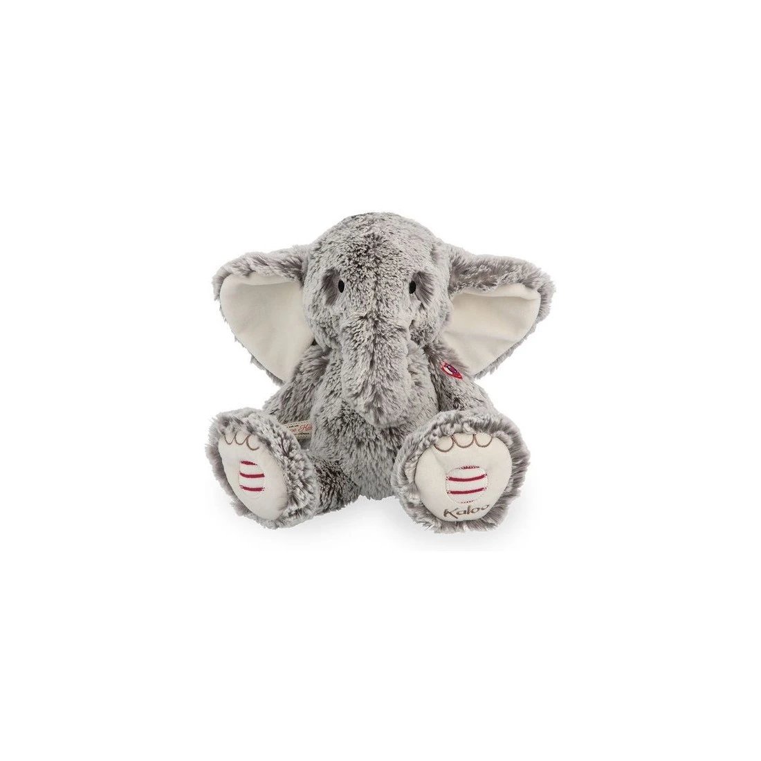 Peluche Musicale Eléphant Noa Gris Prestige Musical 31 Cm - Rouge Kaloo – Image 2