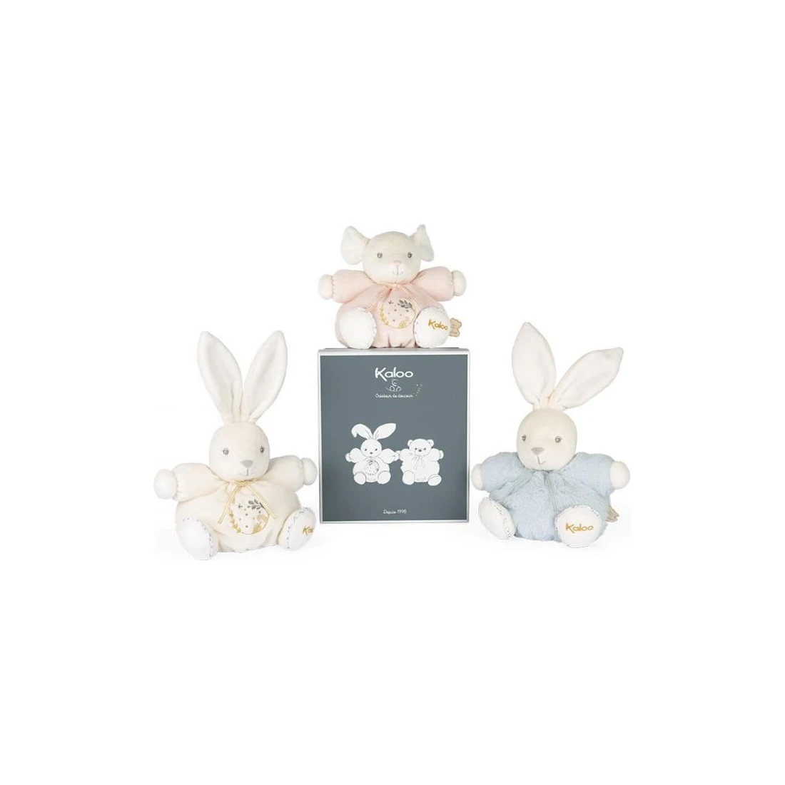 Peluche Musicale Lapin Patapouf Crème - 15 Cm - Kaloo