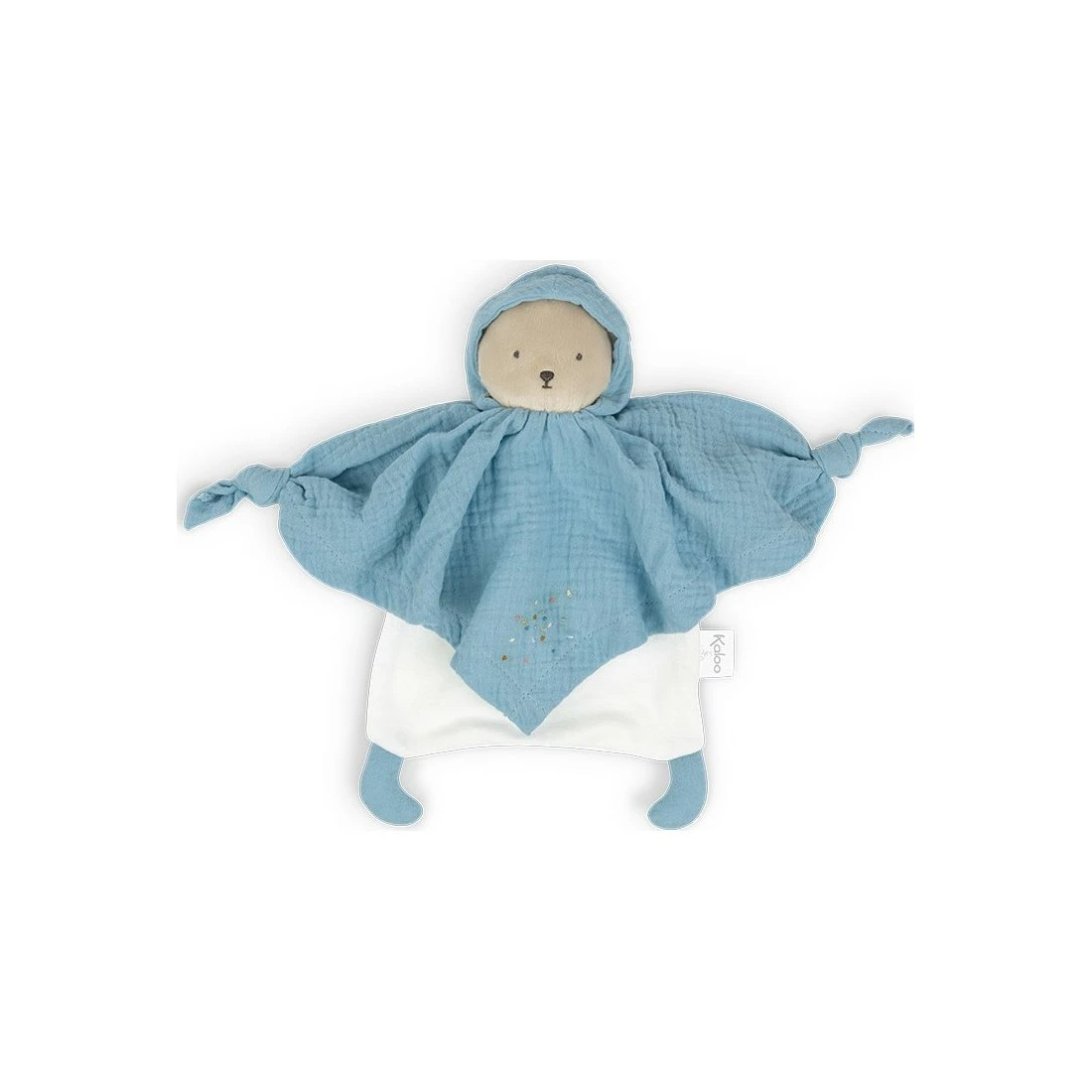 Doudou En Coton Bio Ours Bleu - Petit Pas - Kaloo – Image 6