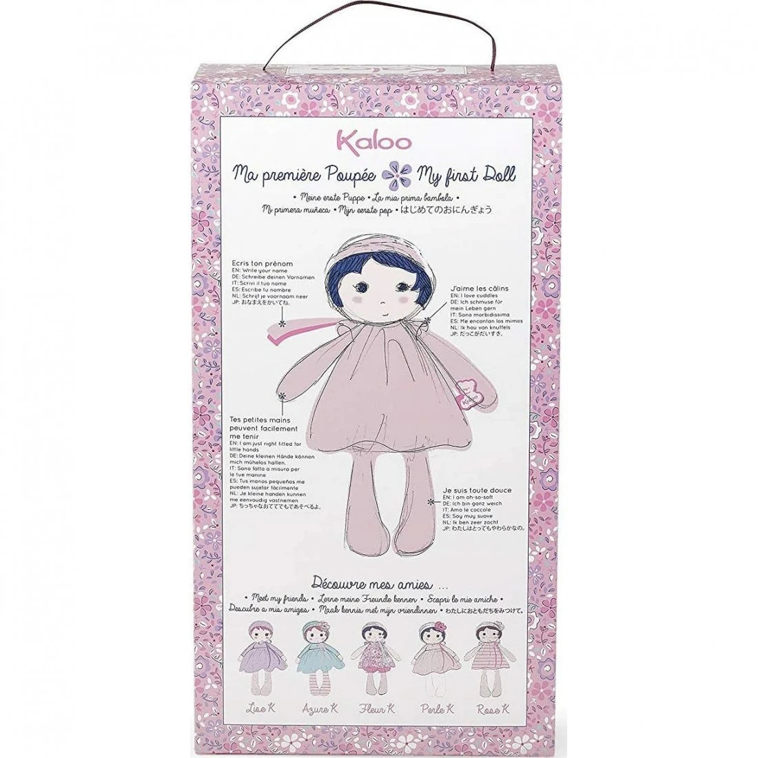 Poupée En Tissu Rose K 25cm - Kaloo – Image 4