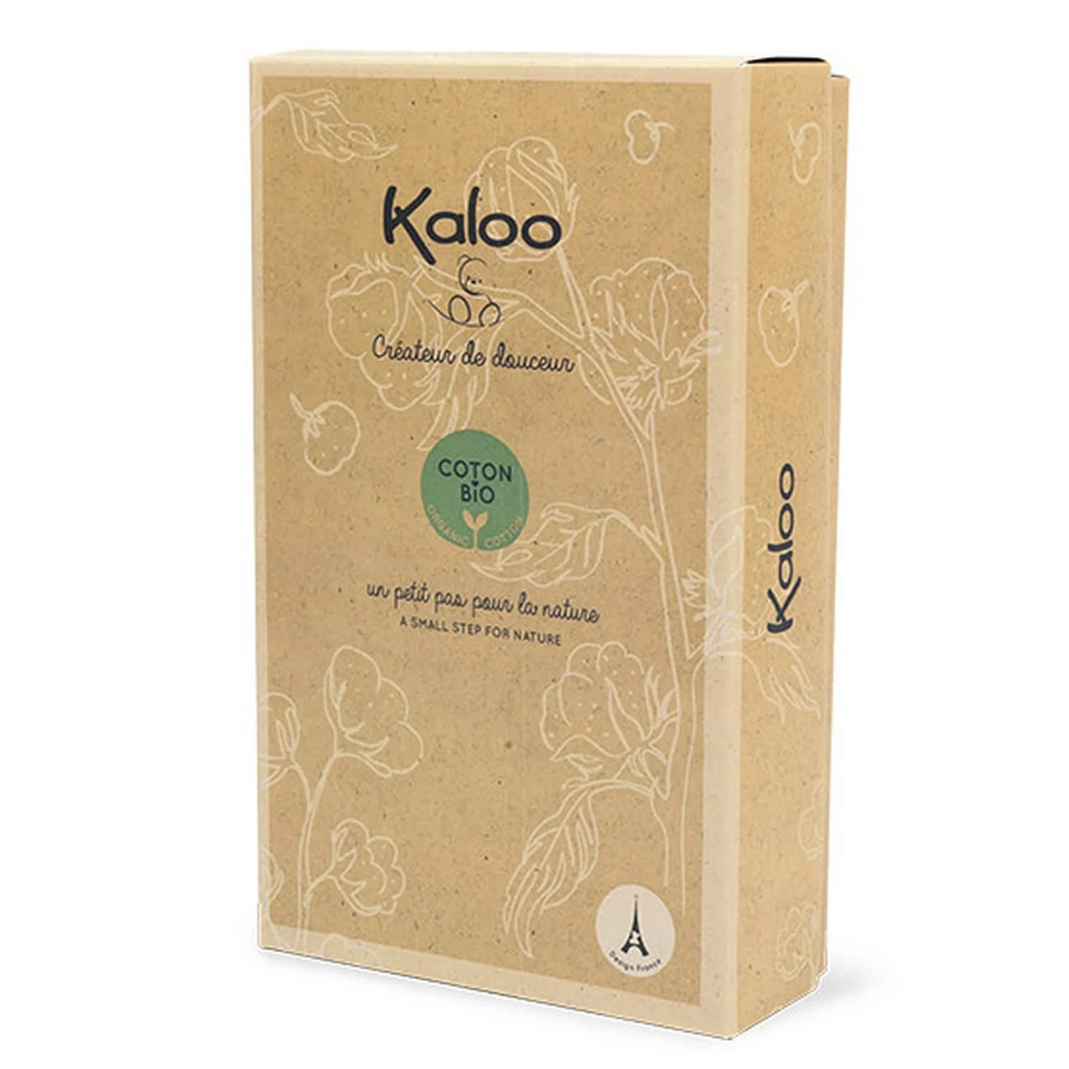 Kaloo Doudou Lapinou Gris En Coton Bio – Image 2