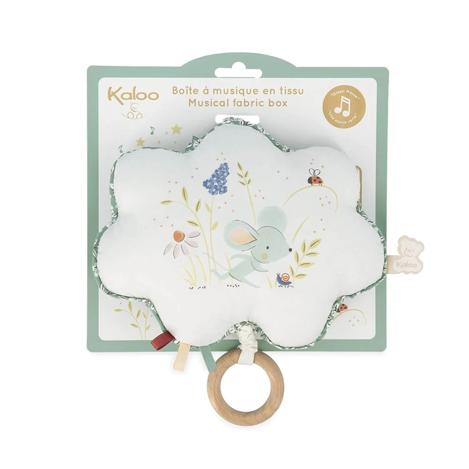 Kaloo Boîte à Musique En Tissu Une Souris Verte – Image 3