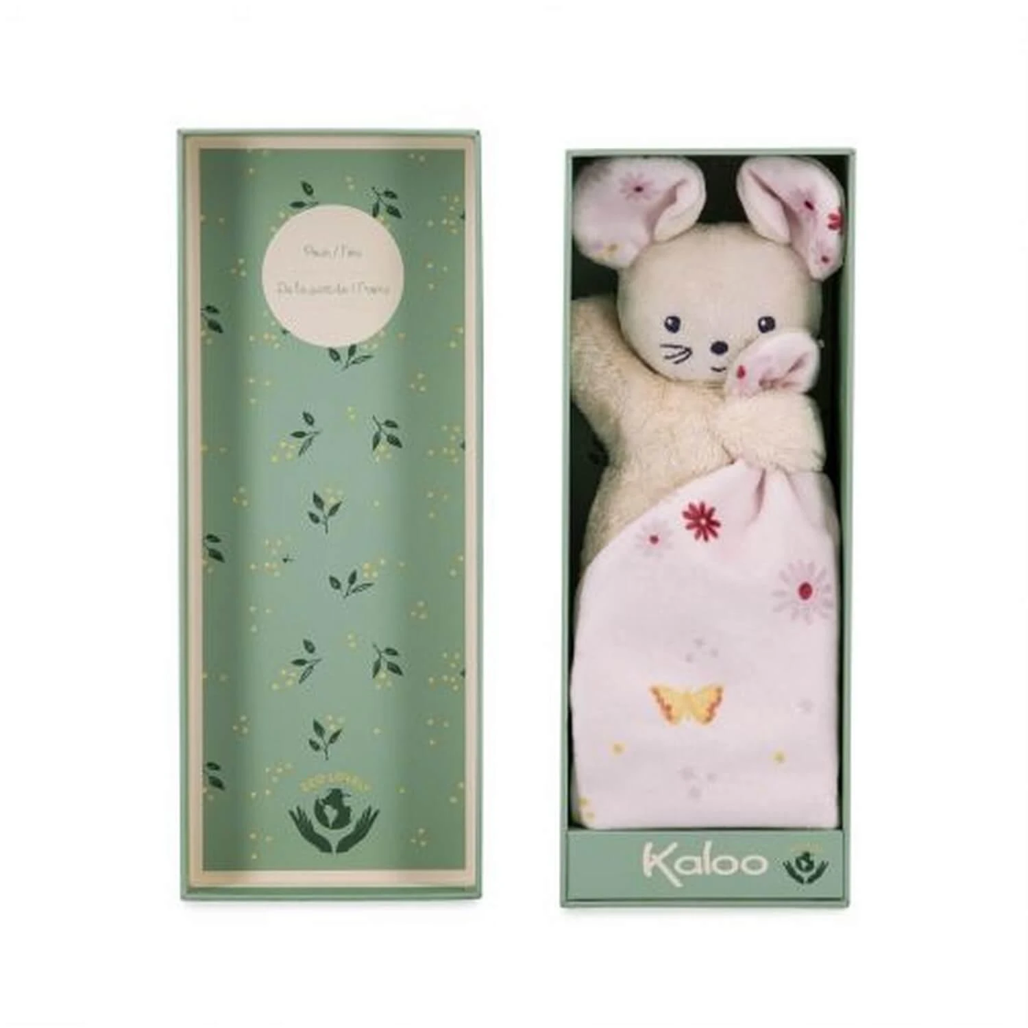 Kaloo Carré Douceur : Doudou Souris Jolie Marguerite – Image 5