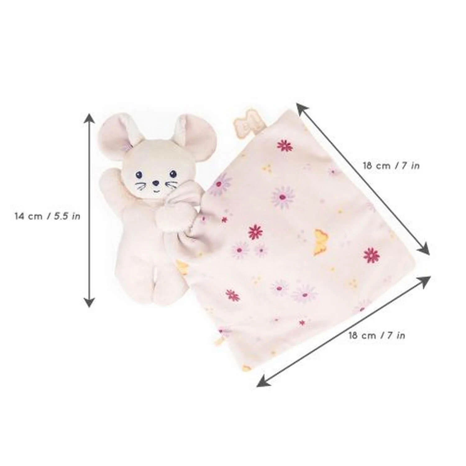 Kaloo Carré Douceur : Doudou Souris Jolie Marguerite – Image 7
