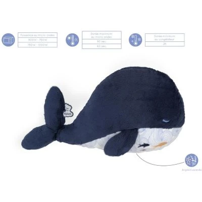 Kaloo Peluche Bouillotte Bien-ĂȘtre Baleine Petit Calme (17 Cm) â Image 5
