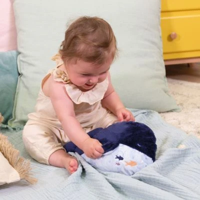 Kaloo Peluche Bouillotte Bien-ĂȘtre Baleine Petit Calme (17 Cm) â Image 8