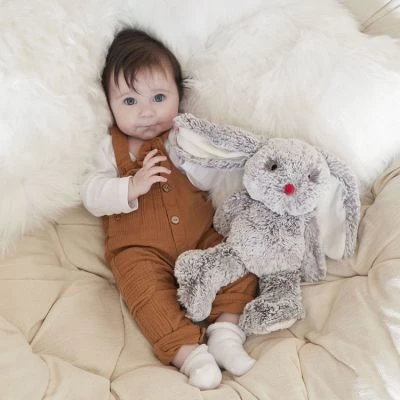 Kaloo Peluche Lapin Gris Prestige Leo (24 Cm) – Image 2