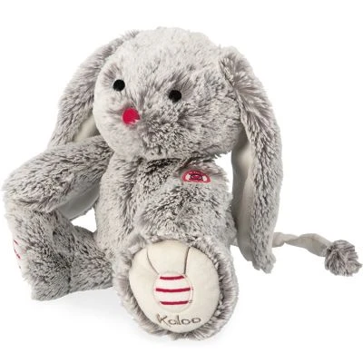 Kaloo Peluche Musicale Lapin Gris Prestige Leo (31 Cm) – Image 3
